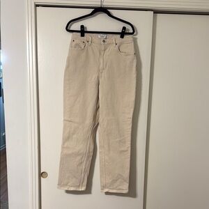 Women's Cream Jeans Abercrombie curve love